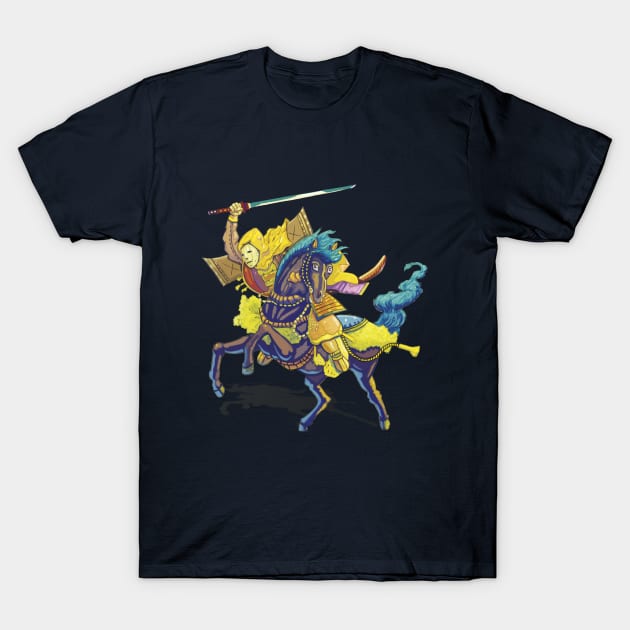 Riding Samurai T-Shirt by PrinceG